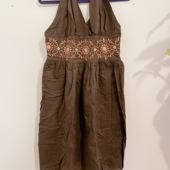 Summer dress brown - Picture 2 of 4